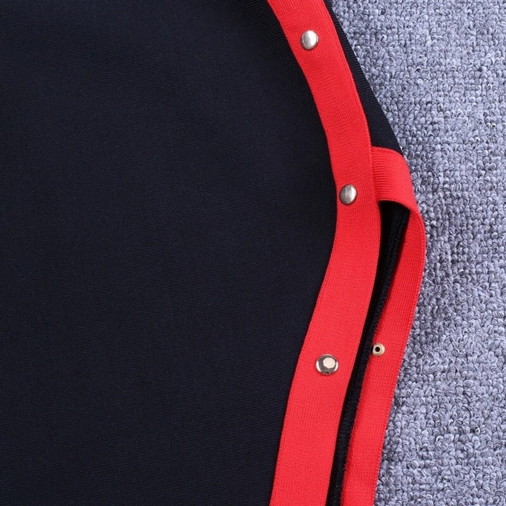 LAST ONE! Size: S Black & Red Bandage 2 Piece Set - Picture 6 of 6